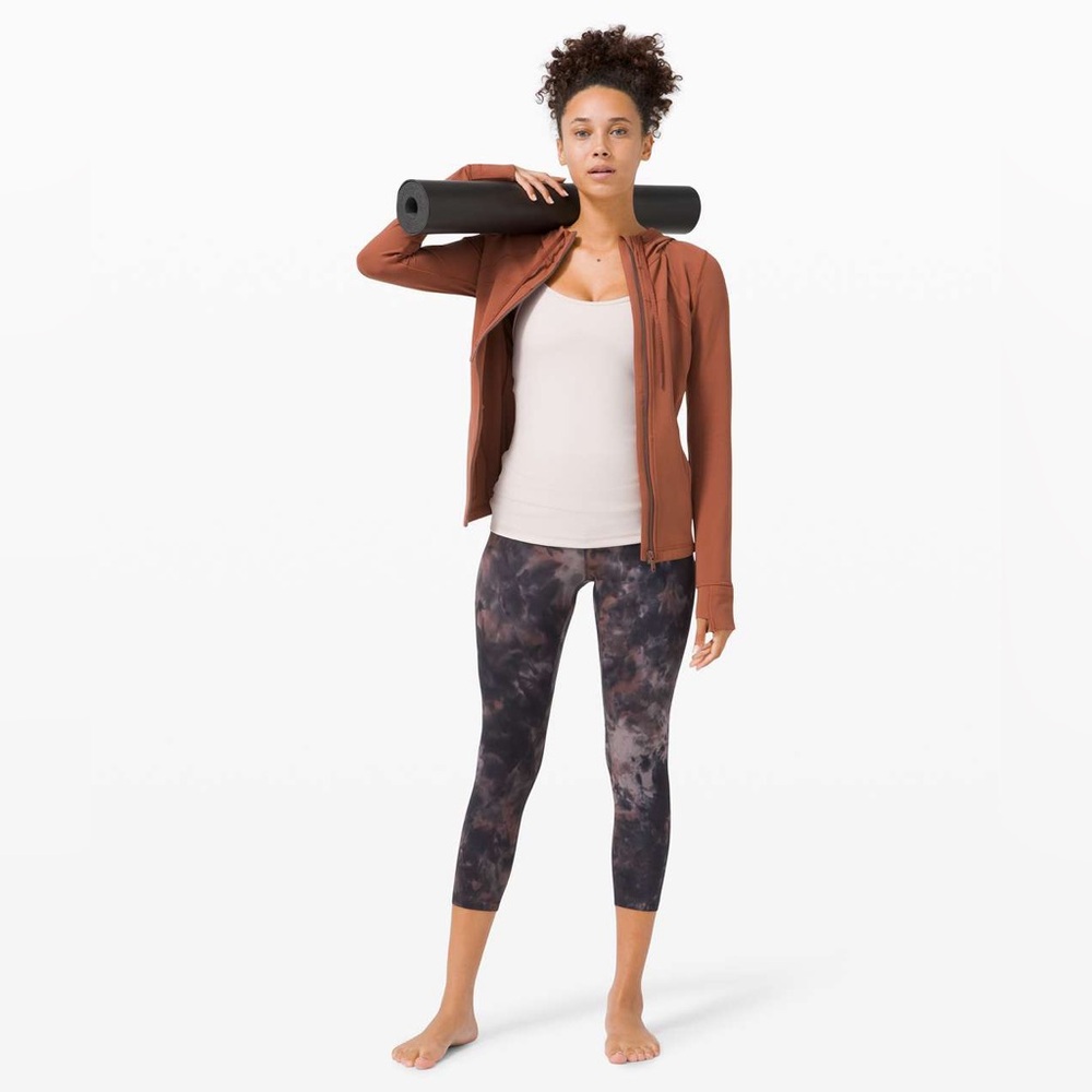 Lululemon Align Crop 23" *Diamond Dye Sz 8 Diamond Dye Graphite Grey Pink Pastel